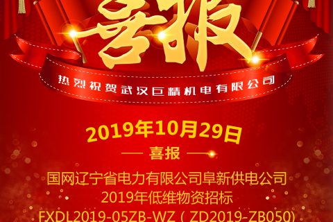 热烈祝贺凯时K66中标国网辽宁省电力有限公司阜新供电公司2019年低维物资招标