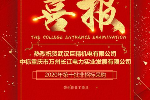 热烈祝贺凯时K66中标重庆市万州长江电力实业生长有限公司2020年第十批非招标采购